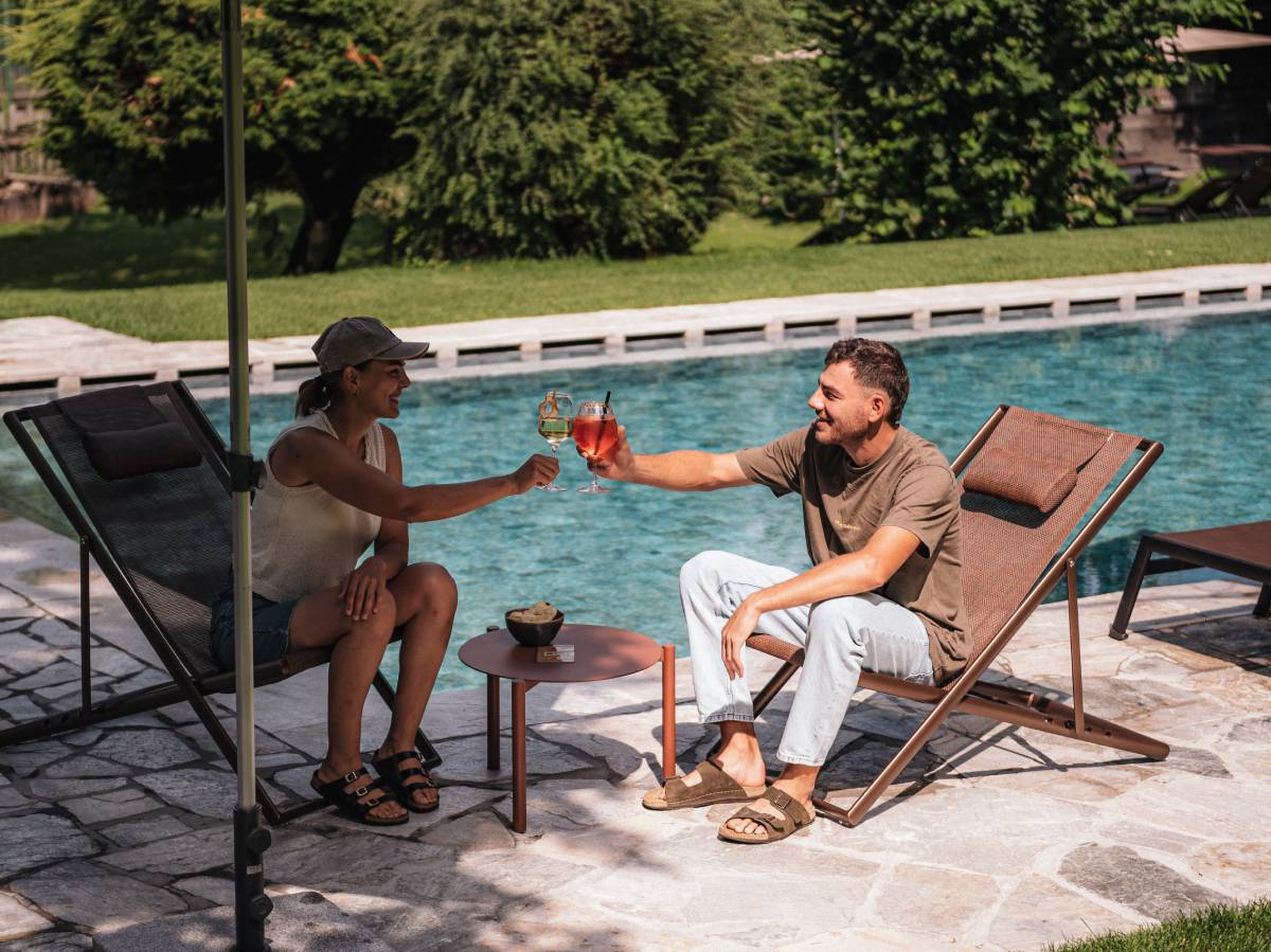 Aperitif am Pool - Hotel Flötscherhof